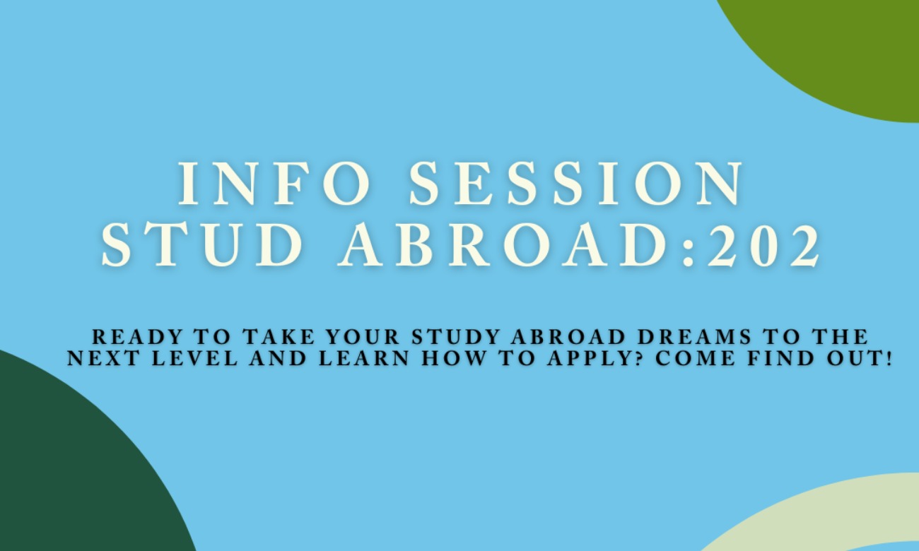 Study Abroad Weekly Info Session: 202 -- How to Study Abroad illustration