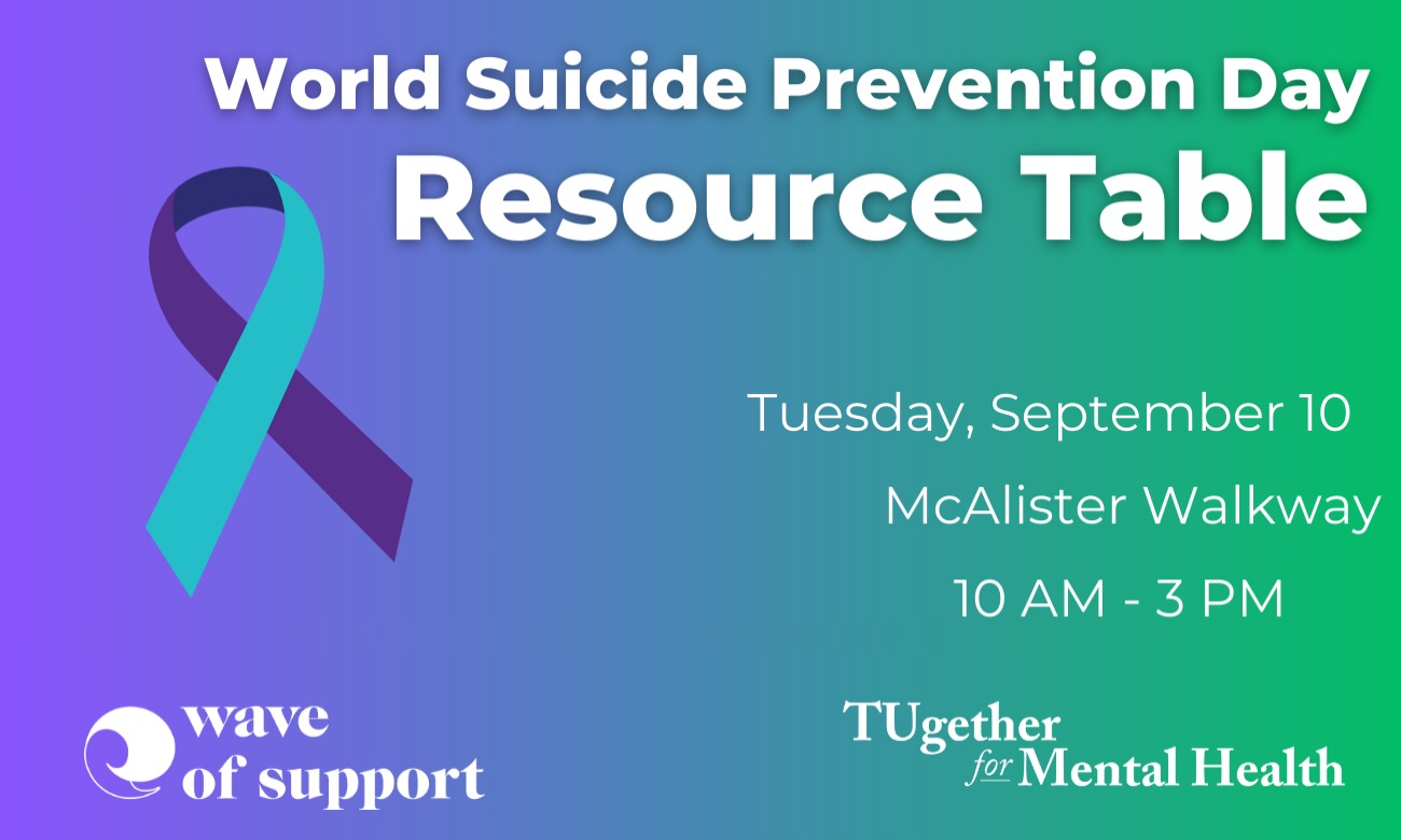 World Suicide Prevention Day Resource Table illustration