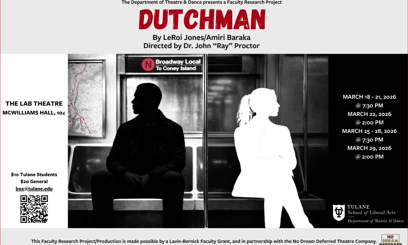 Faculty Research Project: "Dutchman" by LeRoi Jones/Amiri Baraka illustration