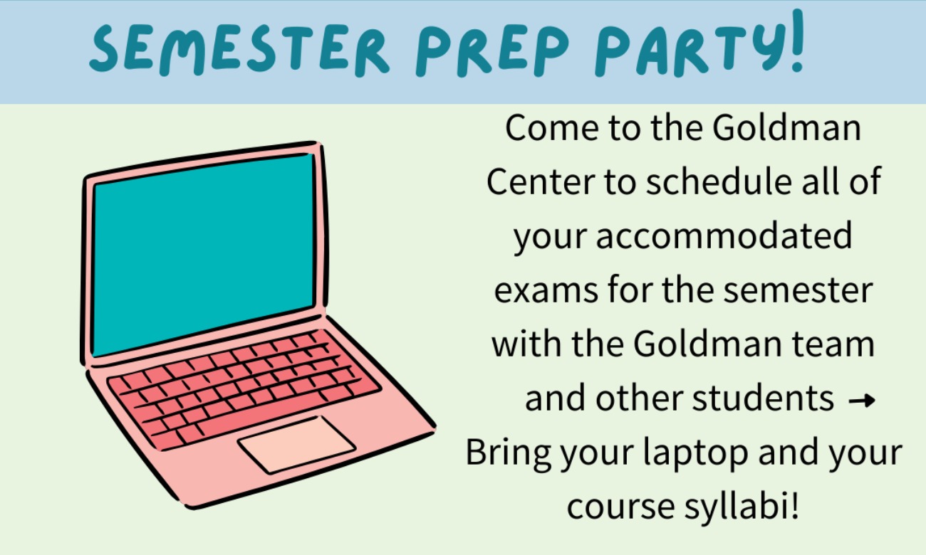 Semester Prep Party Spring 2026 illustration