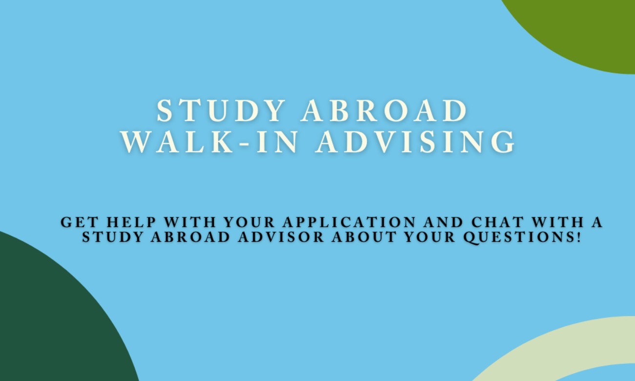 Study Abroad Walk-in Advising illustration