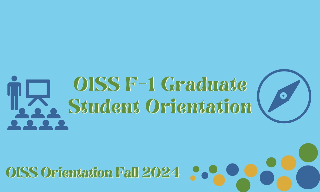 OISS Graduate F-1 Orientation illustration