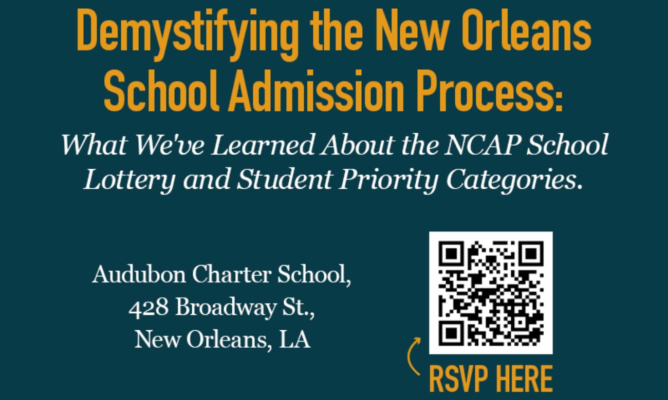Demystifying the New Orleans School Admission Process: What We've Learned About the NCAP School Lottery and Student Priority Categories illustration