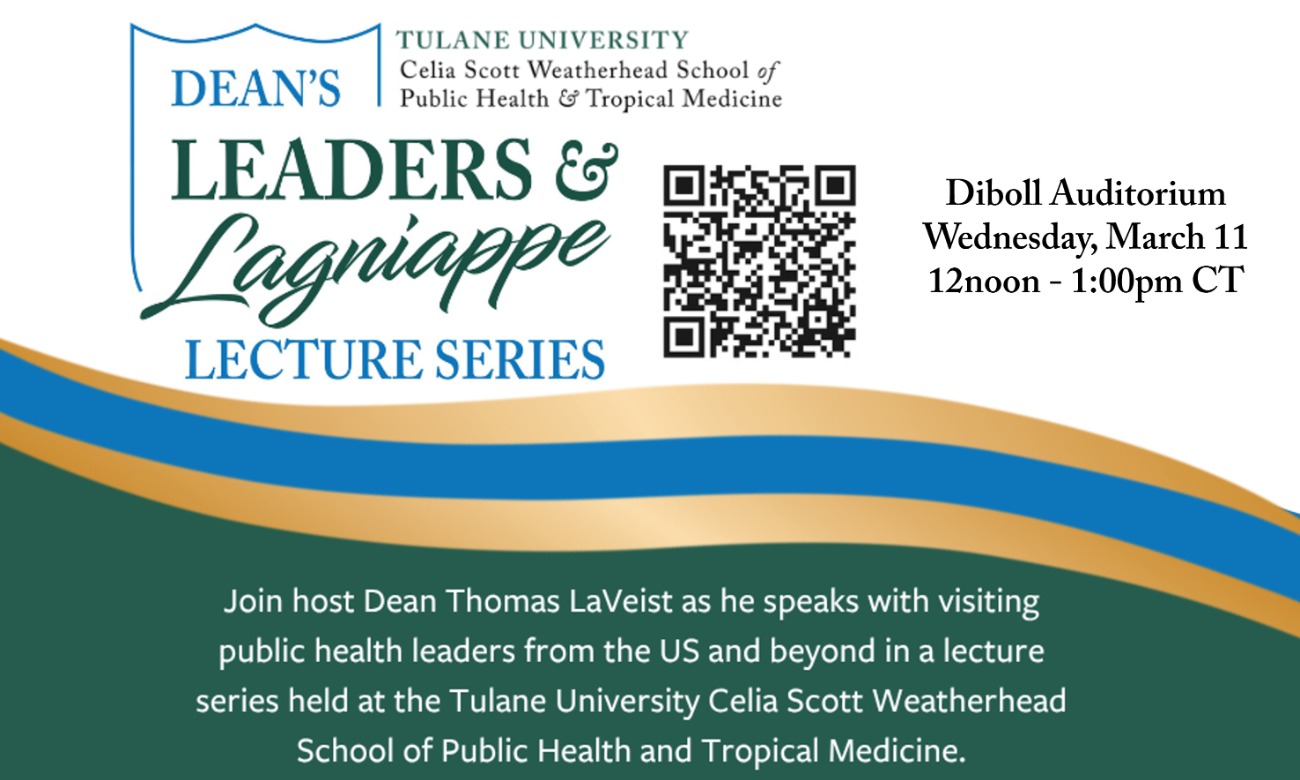 Dean's Leaders & Lagniappe Lecture: March 11 illustration