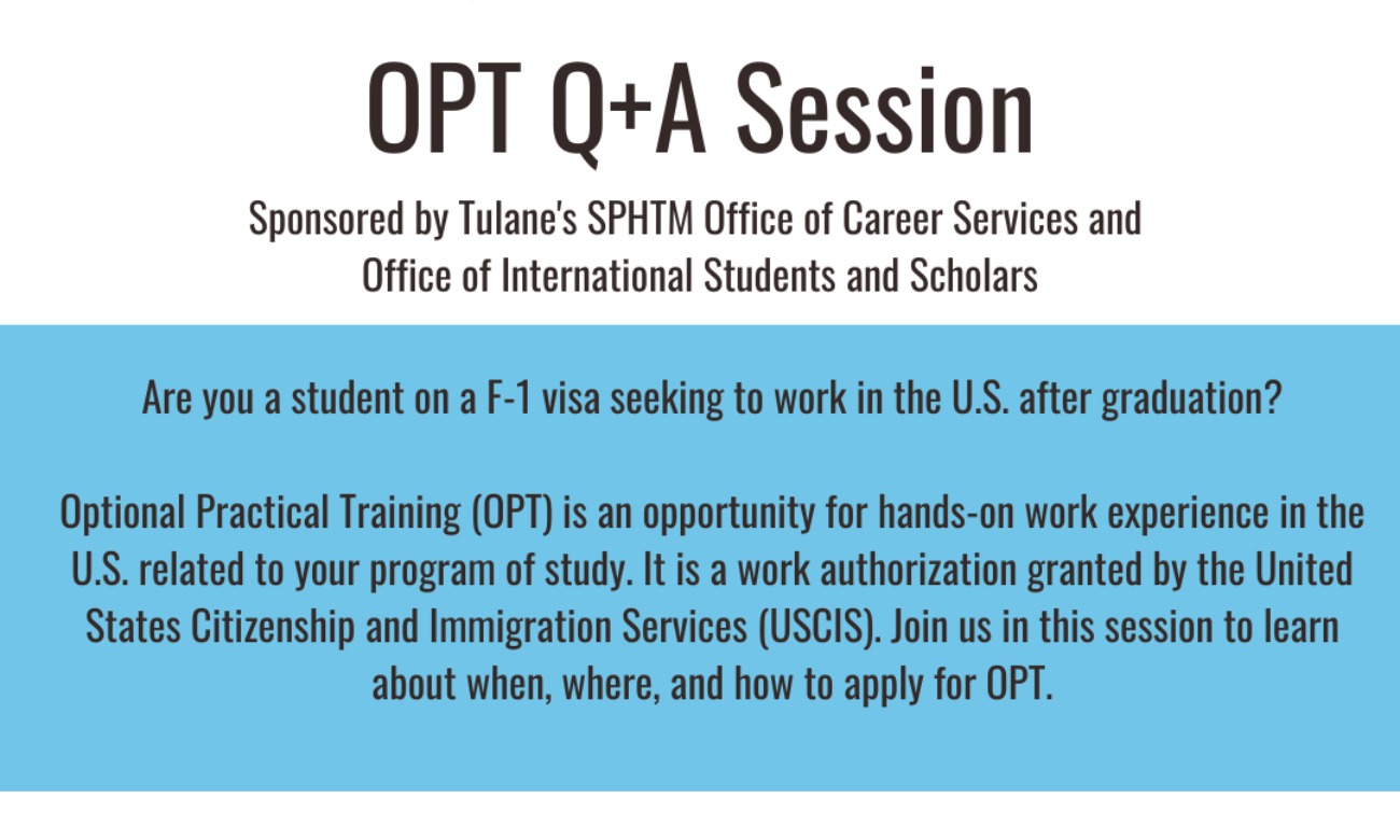 OPT Q+A Session with OISS illustration