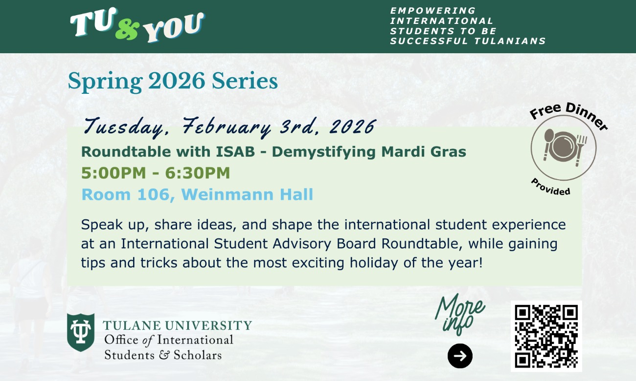 TU & You - Roundtable with ISAB - Demystifying Mardi Gras illustration