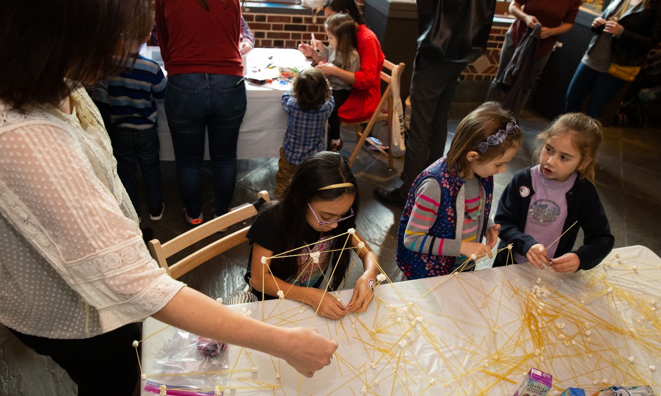 Family Day at the Museum illustration