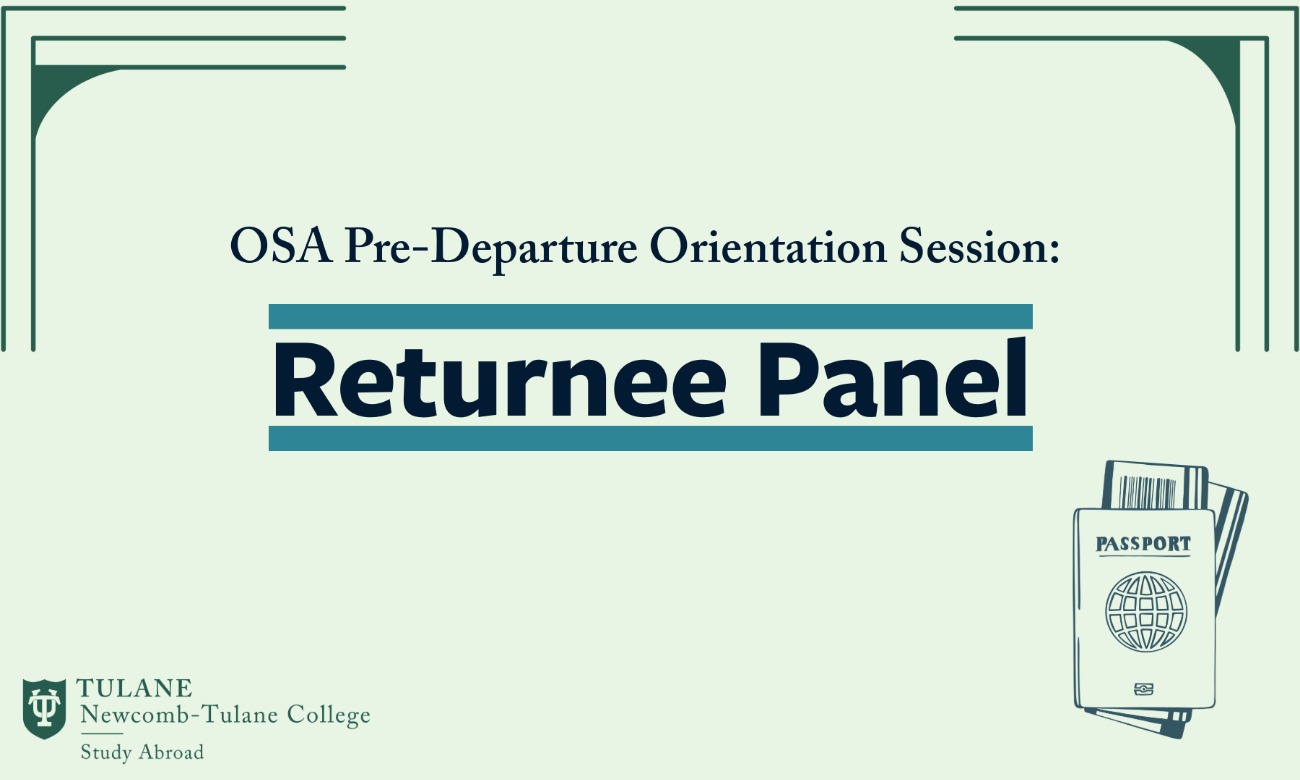  Study Abroad Predeparture Conference: Returnee Panel illustration