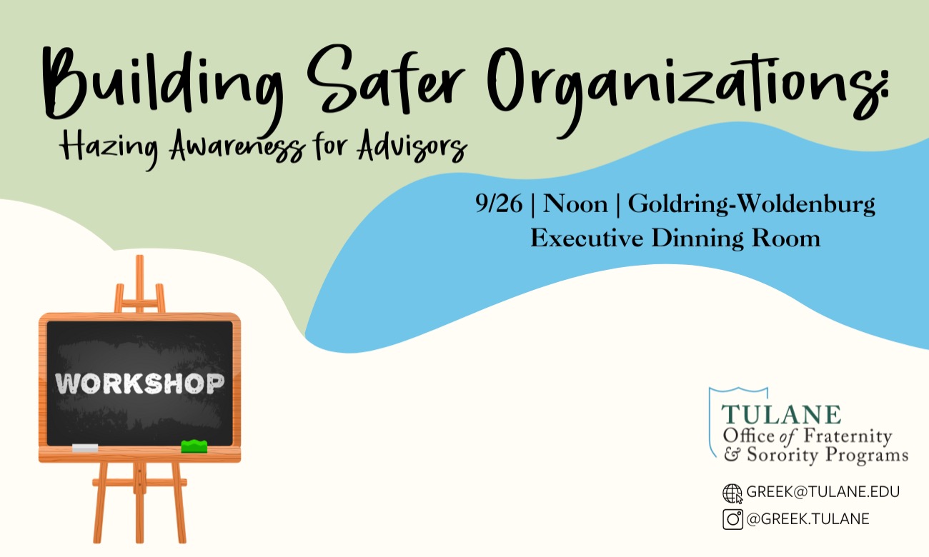 Building Safer Organizatoins: Hazing Awareness for Advisors illustration