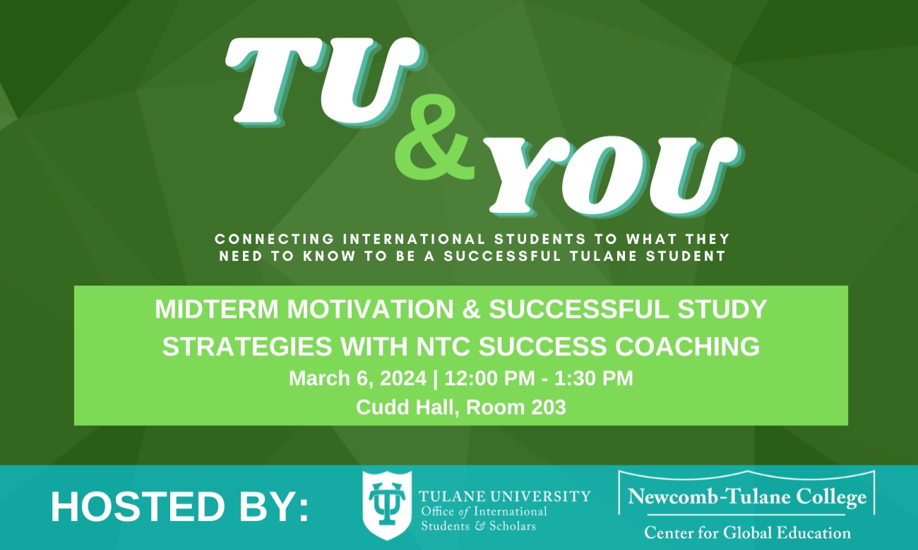 TU & You - Midterm Motivation & Successful Study Strategies with NTC Success Coaching illustration
