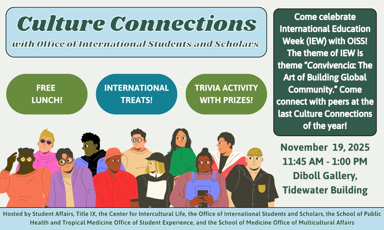 Culture Connections with the Office of International Students and Scholars illustration