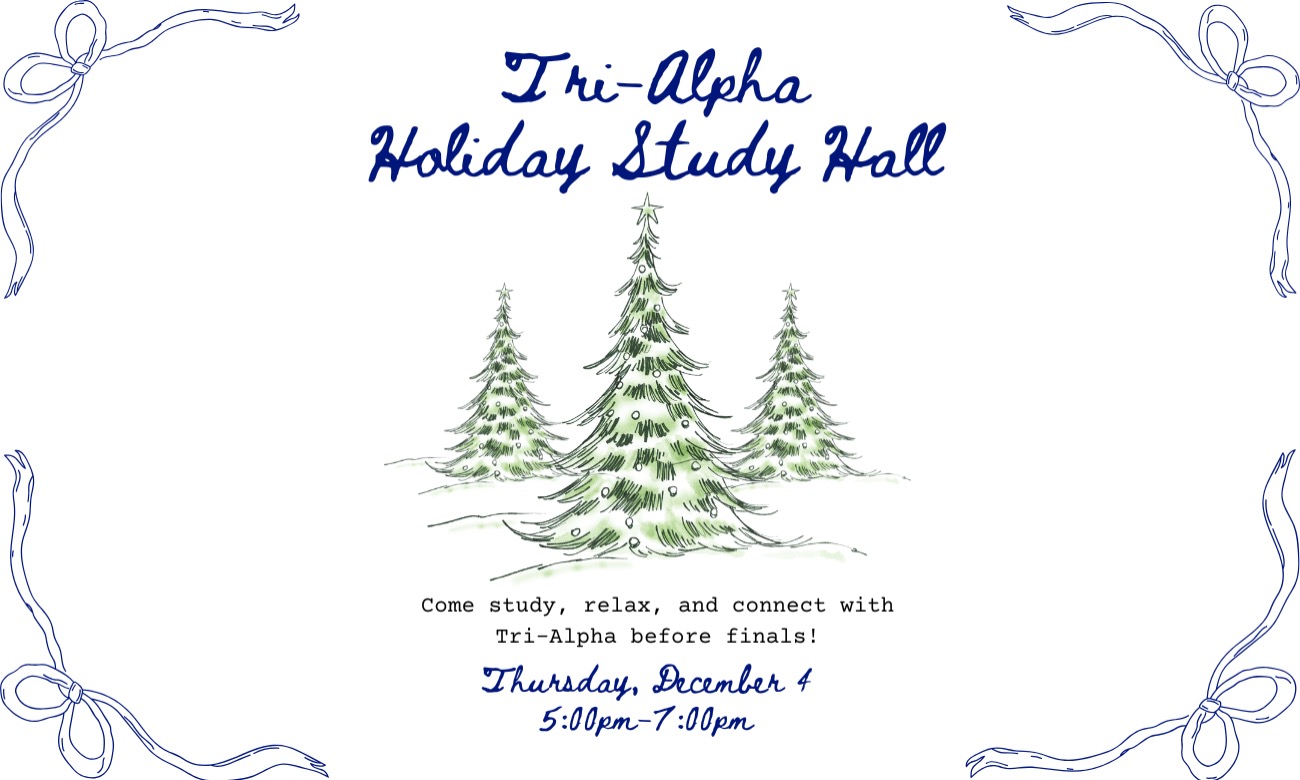 Tri-Alpha Holiday Event Tabling illustration