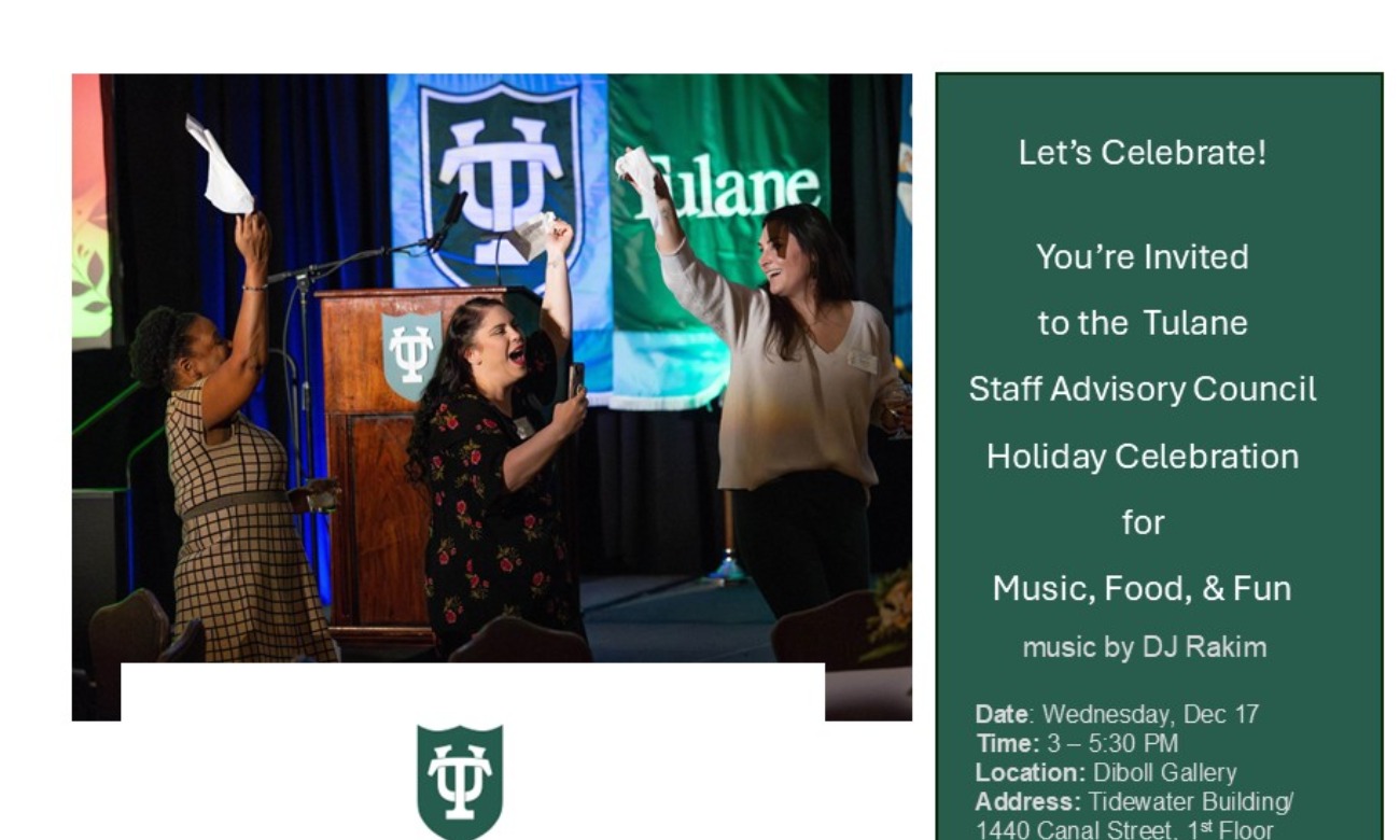 Tulane Staff Advisory Council Year-End Celebration illustration
