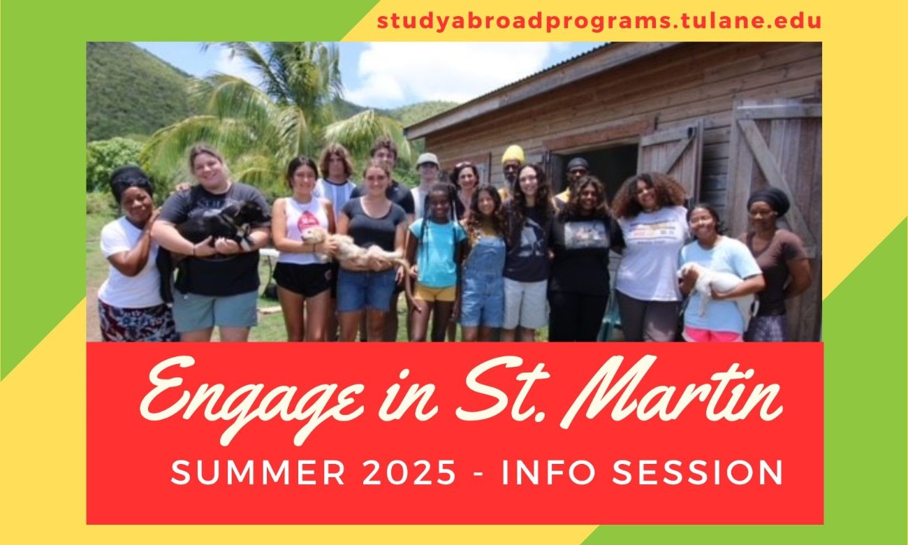 St. Martin Summer 2025 Study Abroad Program Info Session illustration
