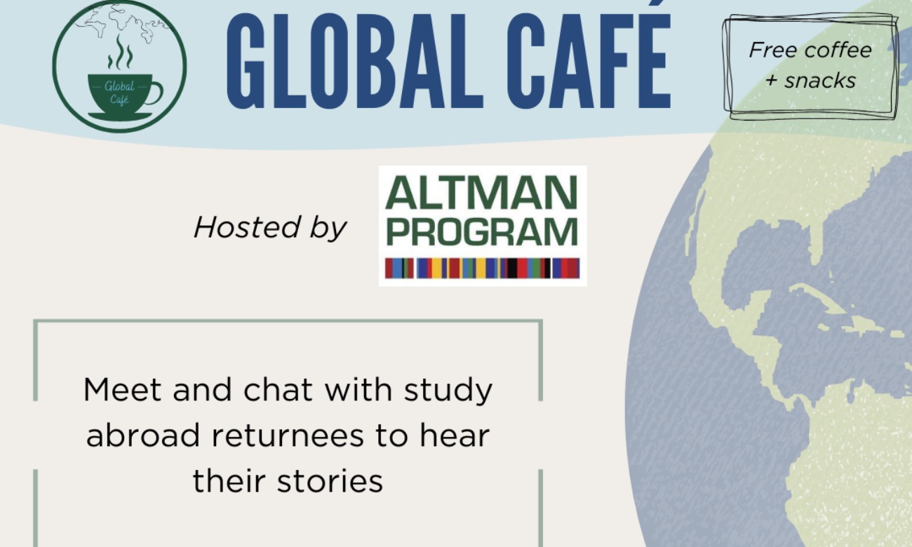 Global Cafe: Conversation with Altman Program Study Abroad Returnees illustration
