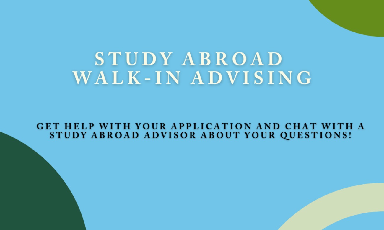 Study Abroad Walk-in Advising illustration