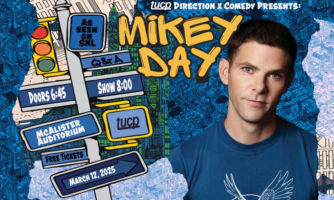 TUCP Direction x Comedy Presents: Mikey Day illustration