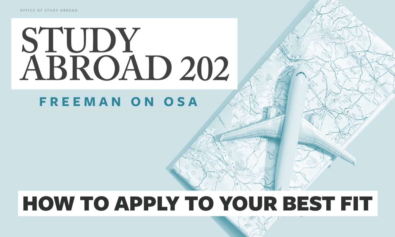 Study Abroad 202: How to Study Abroad with OSA for Freeman Students illustration