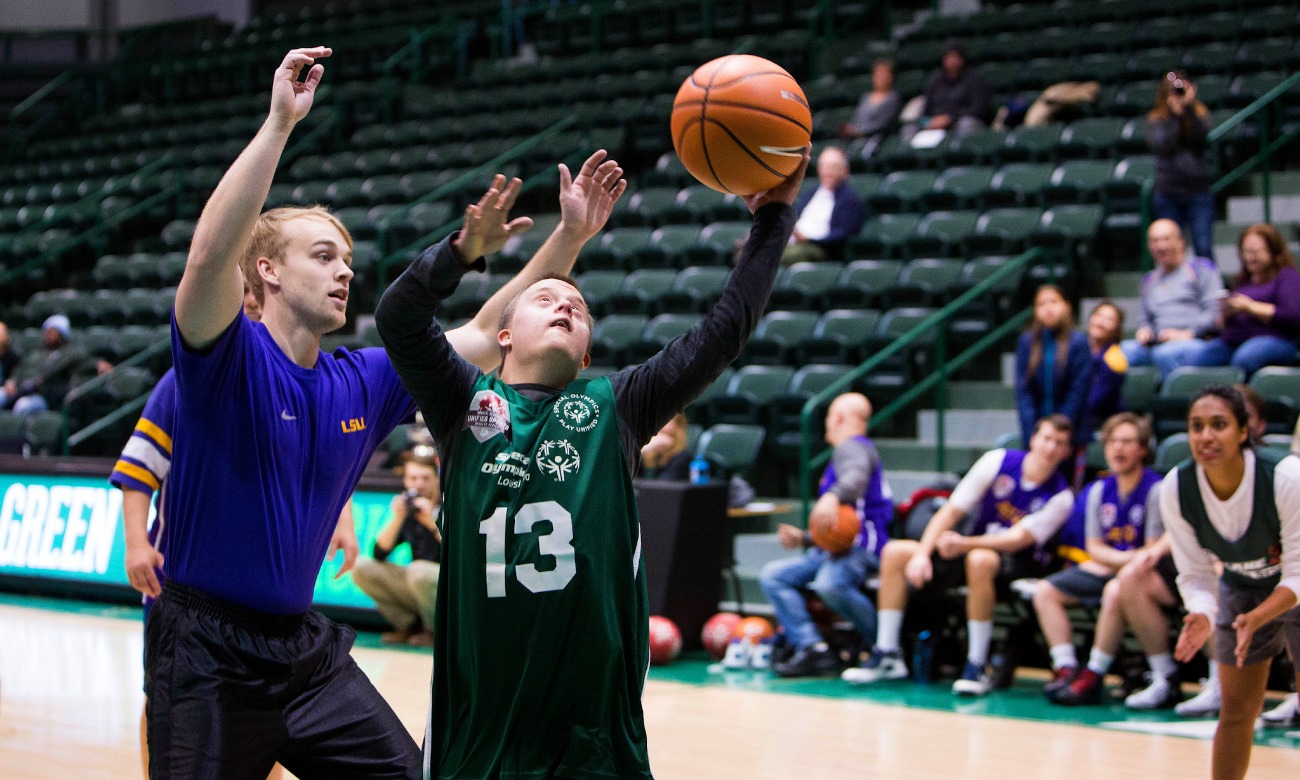 Tulane vs. LSU Special Olympics Basketball Tournament illustration