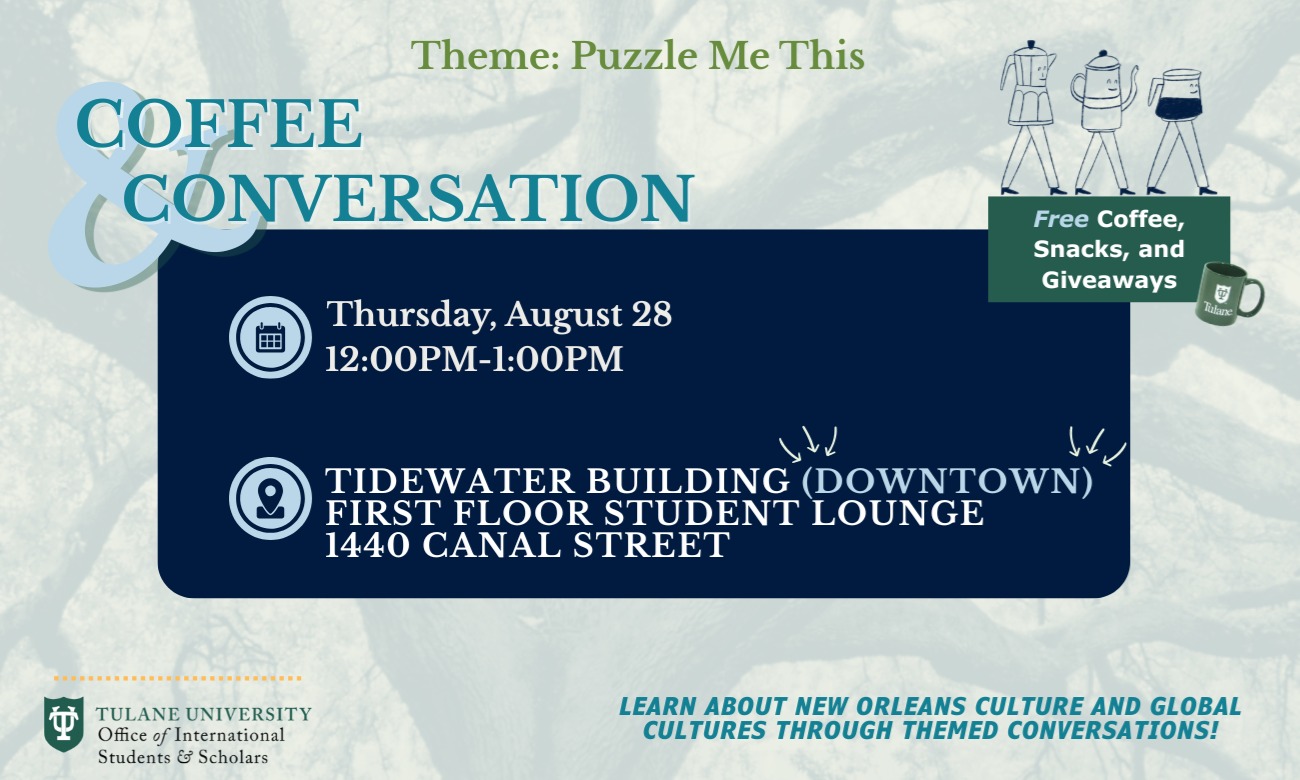 Coffee & Conversation: Puzzle Me This illustration