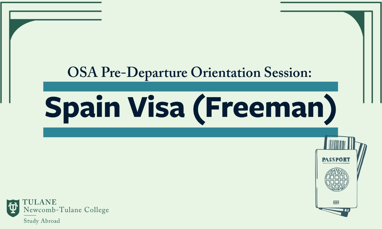 Study Abroad Predeparture Conference: Freeman Visas (Spain) illustration
