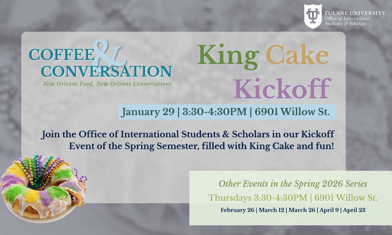 King Cake and Conversation illustration