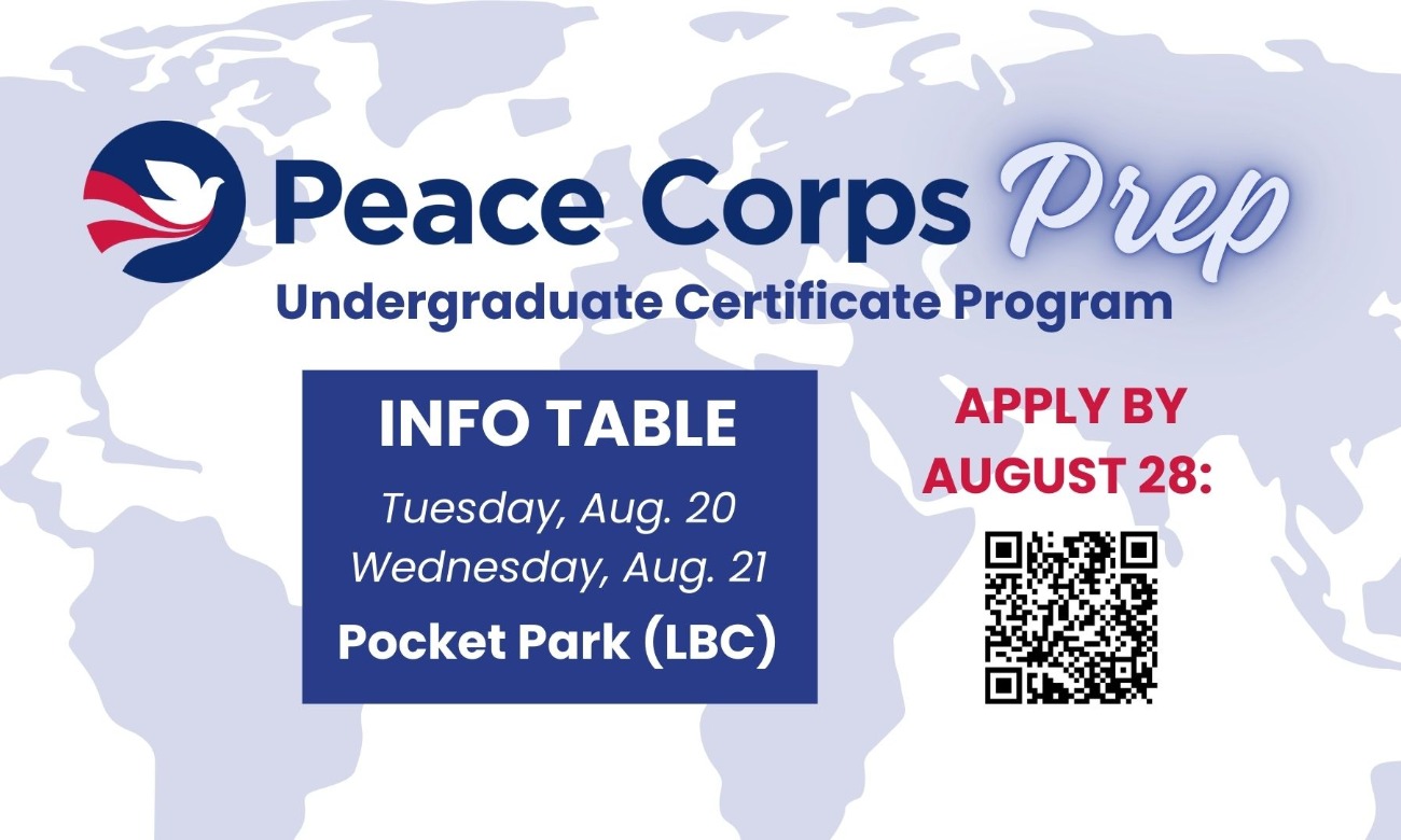 Peace Corps Prep Info Table illustration