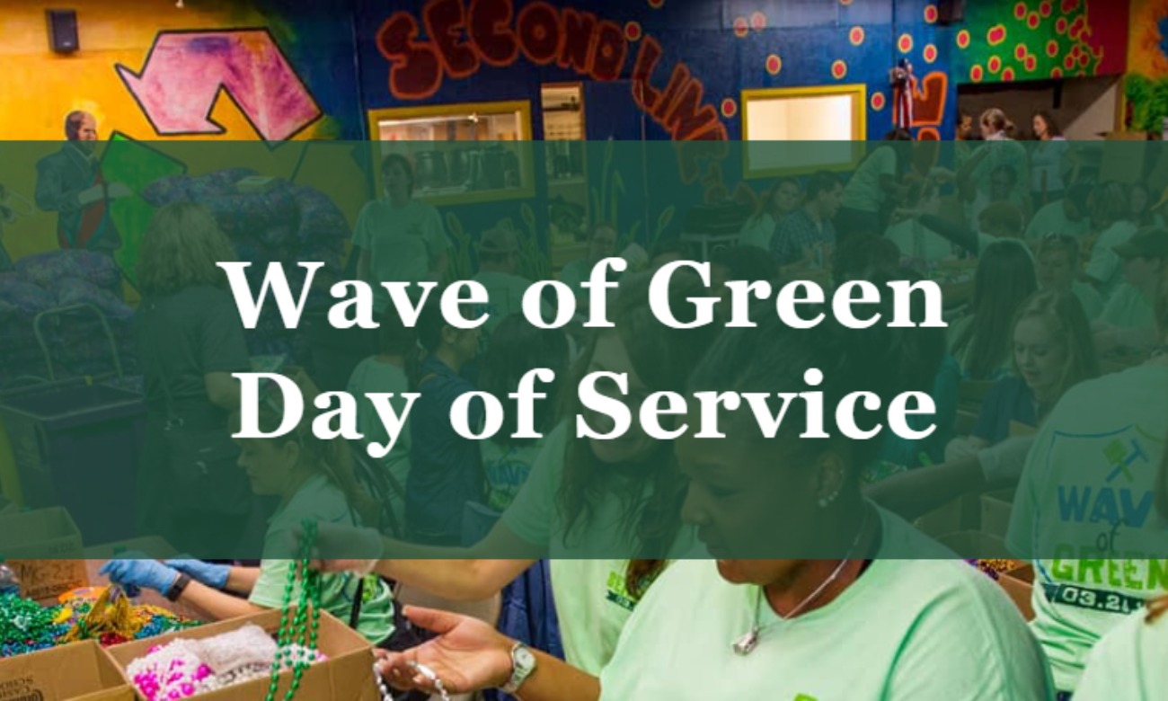 Wave of Green Day of Service illustration
