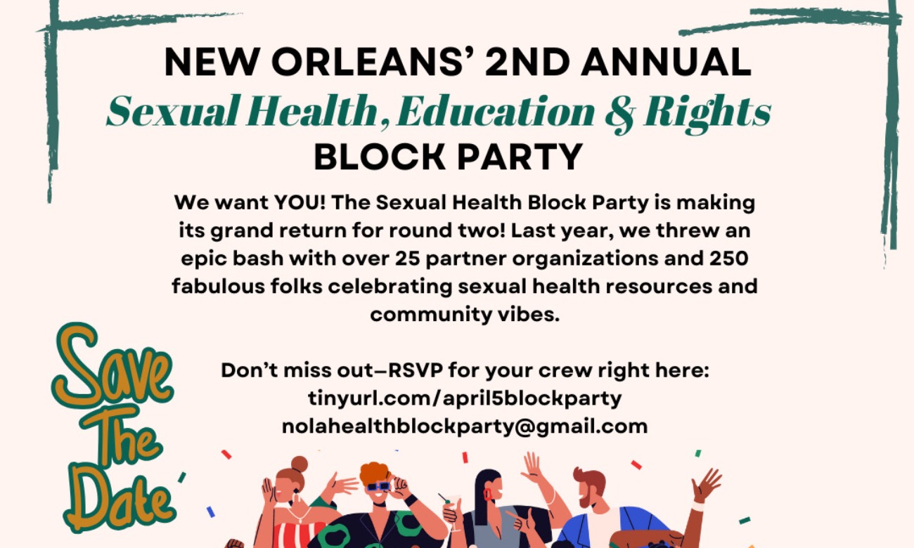 2nd Annual Sexual Health Education and Rights Block Party illustration