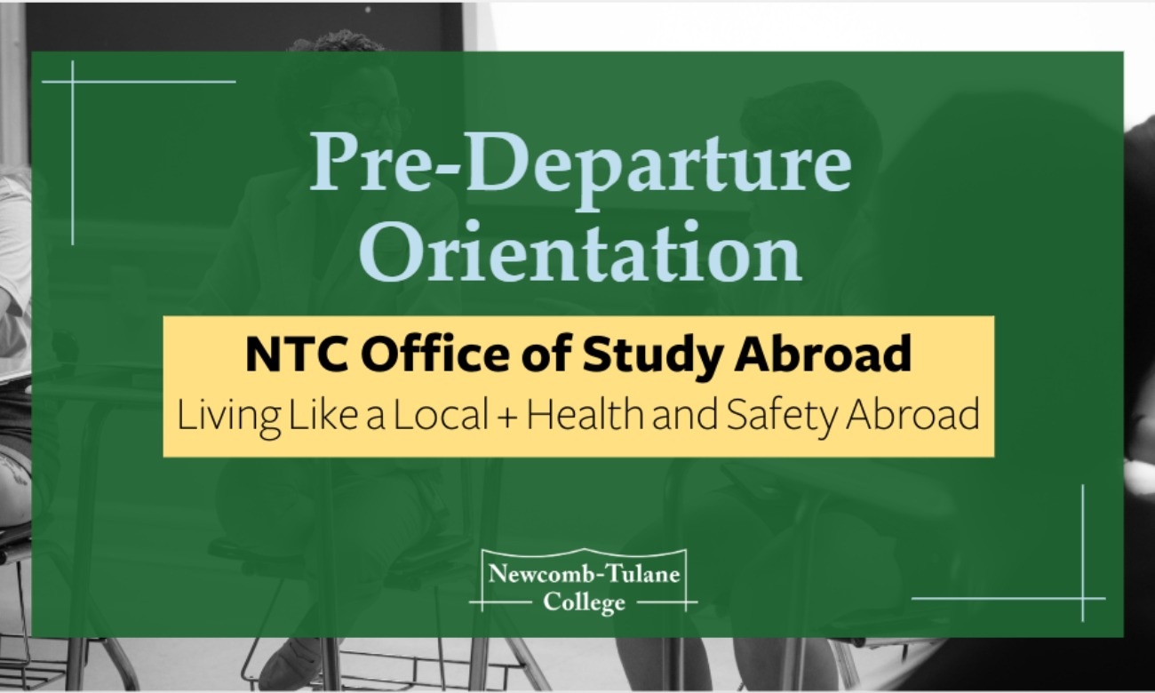 OSA Pre-Departure Orientation: Living Like a Local + Health and Safety Abroad illustration
