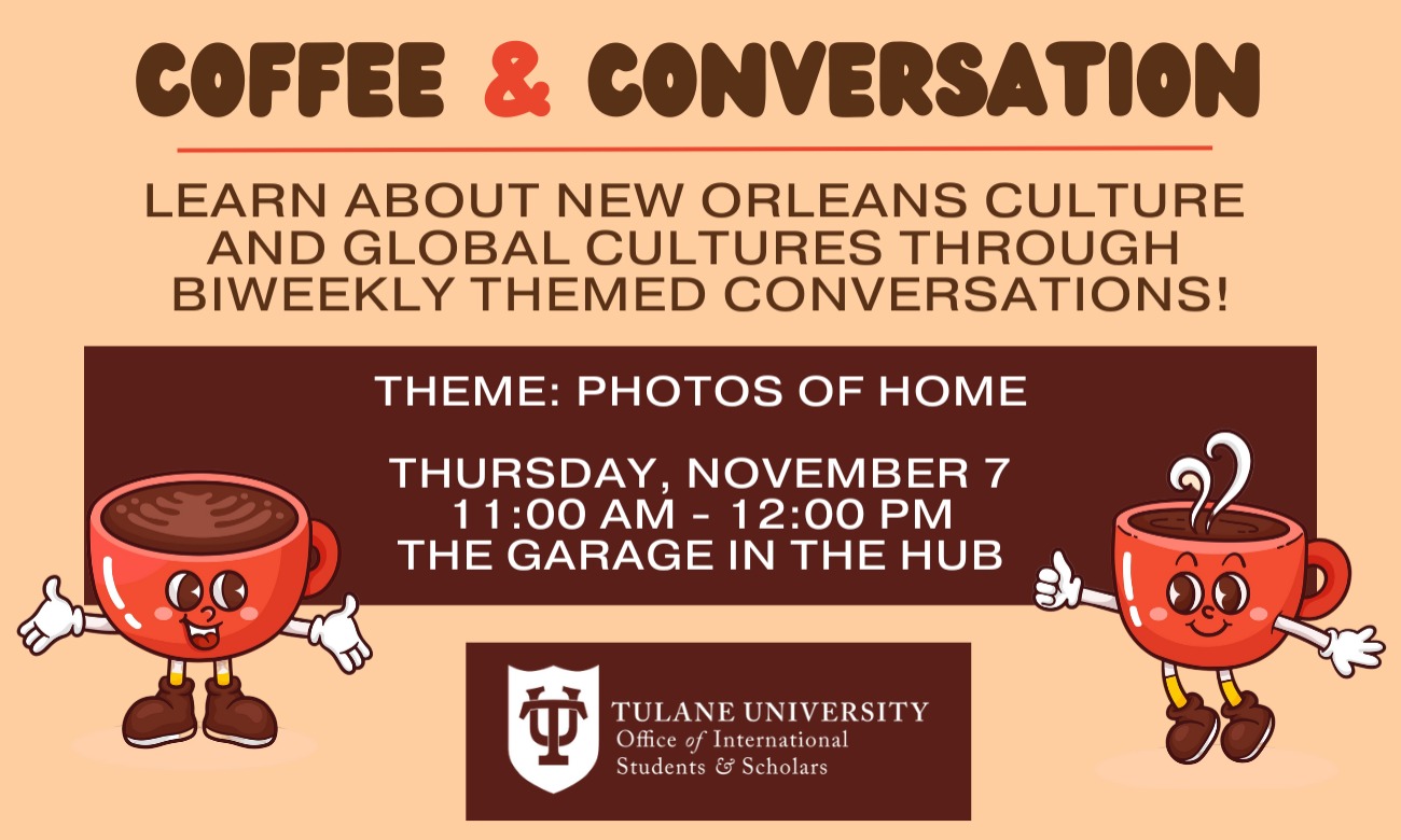 Coffee & Conversation: Photos of Home illustration