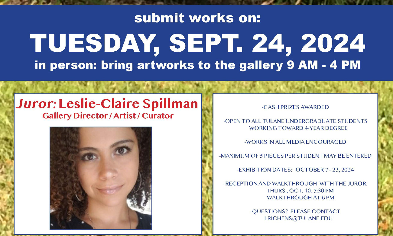 Opening reception for Undergraduate Juried Exhibition illustration