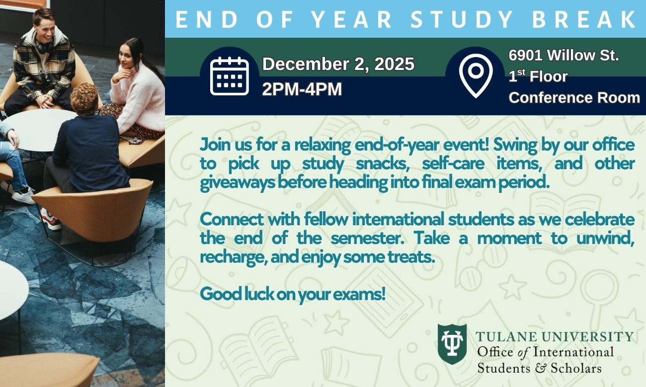 End of Semester Final Exam Study Break illustration