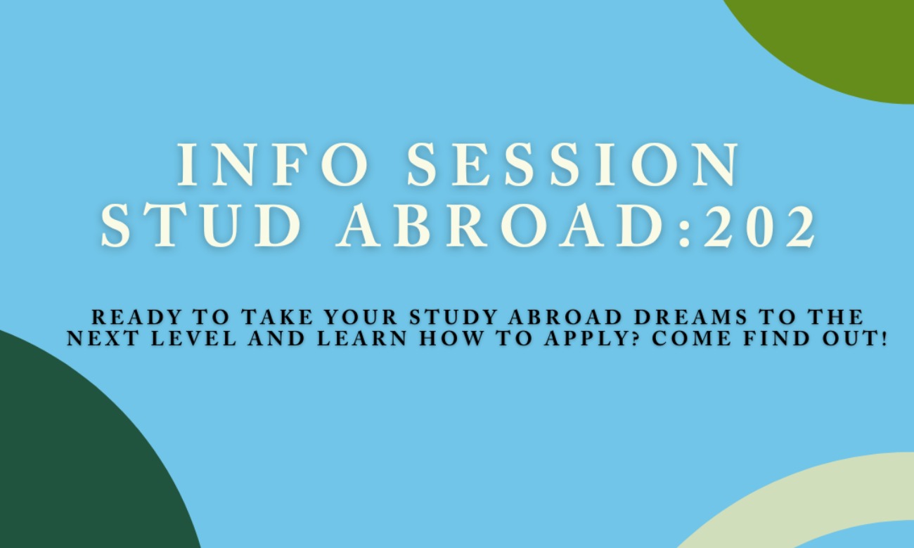 Study Abroad Weekly Info Session: 202 -- How to Study Abroad illustration