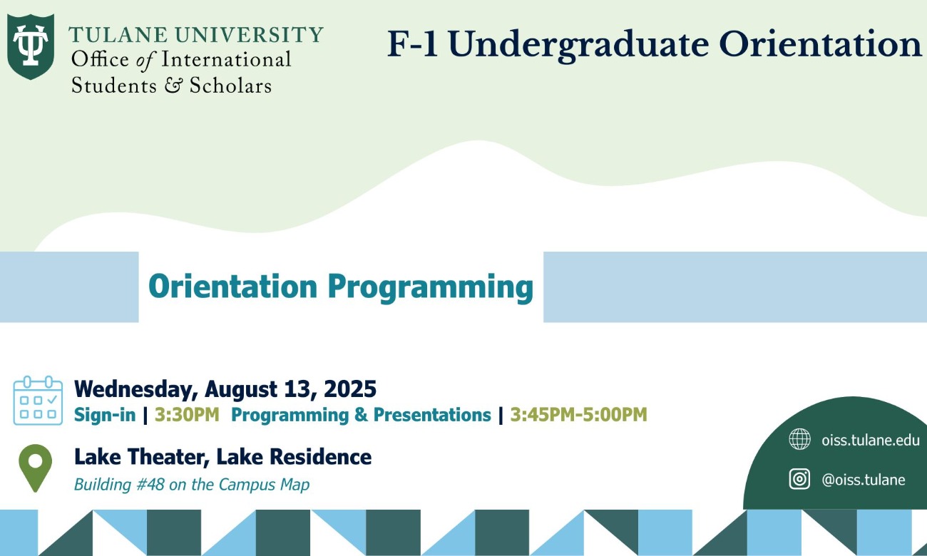 OISS F-1 Undergrad Orientation illustration