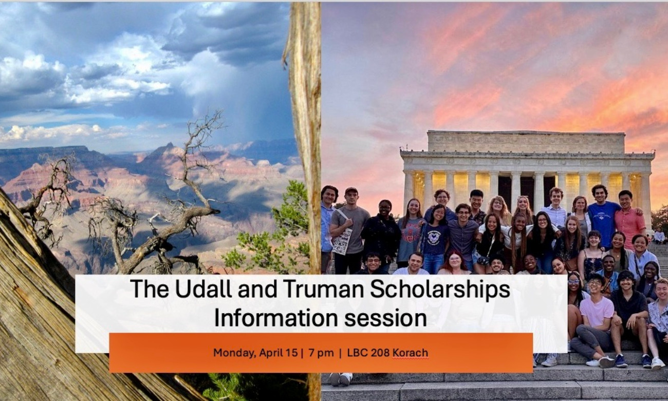 The Udall and Truman Scholarships Information Session illustration