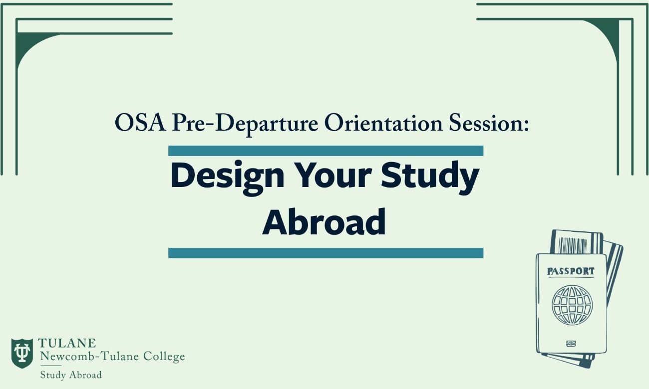 Study Abroad Predeparture Conference: Design Your Study Abroad illustration