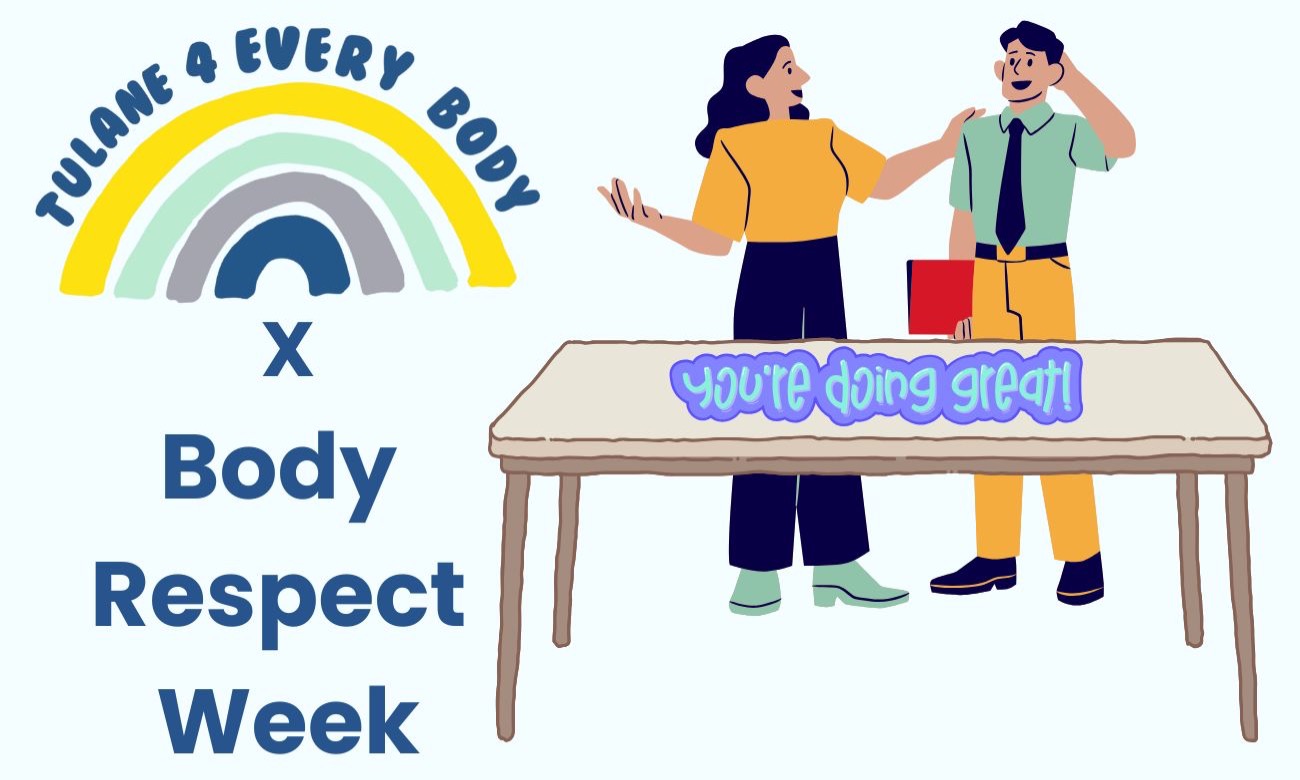 TU4EB x Body Respect Week Compliment Fest Tabling illustration