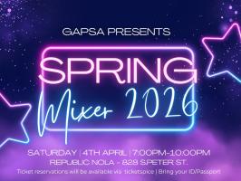 GAPSA Spring Mixer 2026 illustration