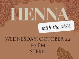 MSA Charity Week  Fundraiser- Henna illustration