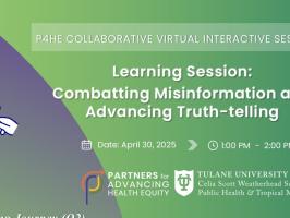 Virtual Interaction Learning Session:  Combatting  Misinformation and Advancing Truth-telling illustration