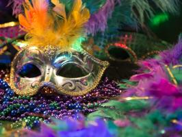 OFS Mardi Gras Party & Float Contest illustration