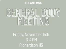 General Body Meeting for MSA illustration