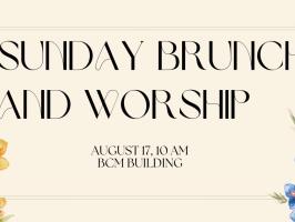 Sunday Brunch and Worship  illustration