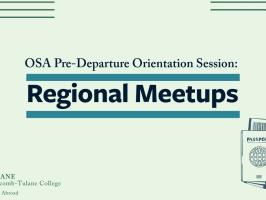 Study Abroad Predeparture Conference: Regional Meetups illustration
