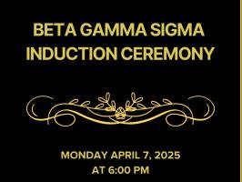 Beta Gamma Sigma Induction Ceremony  illustration