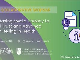 Webinar: Increasing Media Literacy to Build Trust and Advance Truth-telling in Health illustration