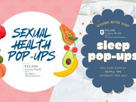 Sexual Health Pop-Up & Sleep Pop-Up  illustration