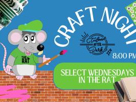 Craft Night in the Rat | Journal Customization  illustration