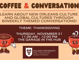 Coffee & Conversation: Thanksgiving illustration